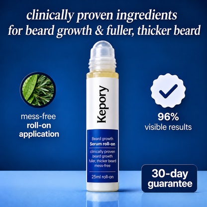 Kepory - beard growth roll on serum